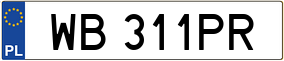 Trailer License Plate